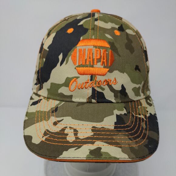 NAPA Outdoors Strapback Hat Camouflage OSFM Adjustable Embroidered Cotton - Picture 2 of 9
